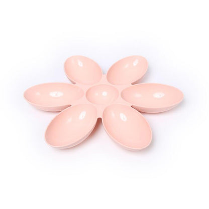 Petal-Shaped Dog Bowl Set